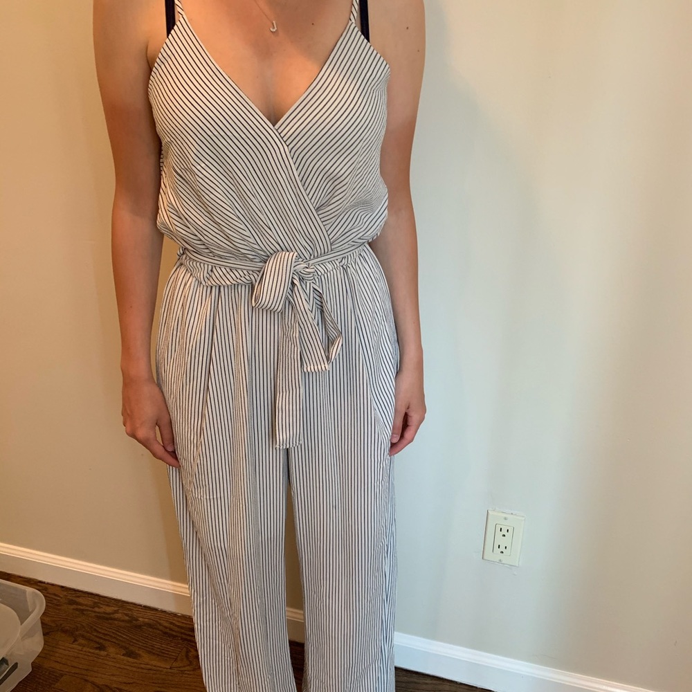 Striped jumpsuit size